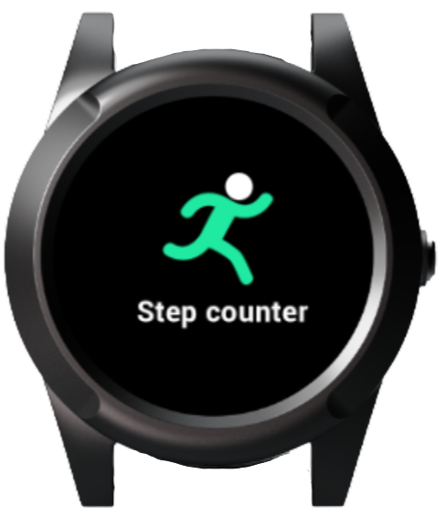 Steps screen